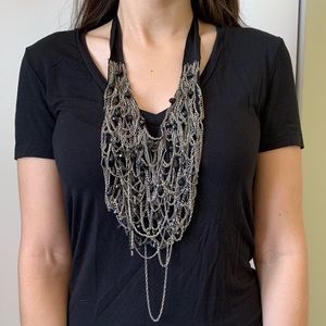 Haute Hippie Black Beaded Necklace